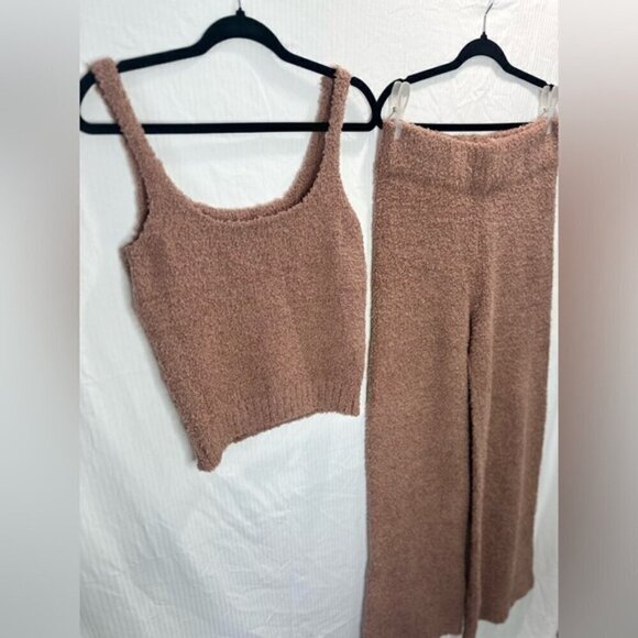 NWT Skims Set Cozy Knit Camel Tank and Pants size L/XL - Picture 6 of 12